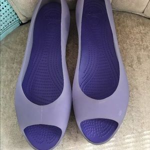 Crocs Purple Carliana Slip On Shoes